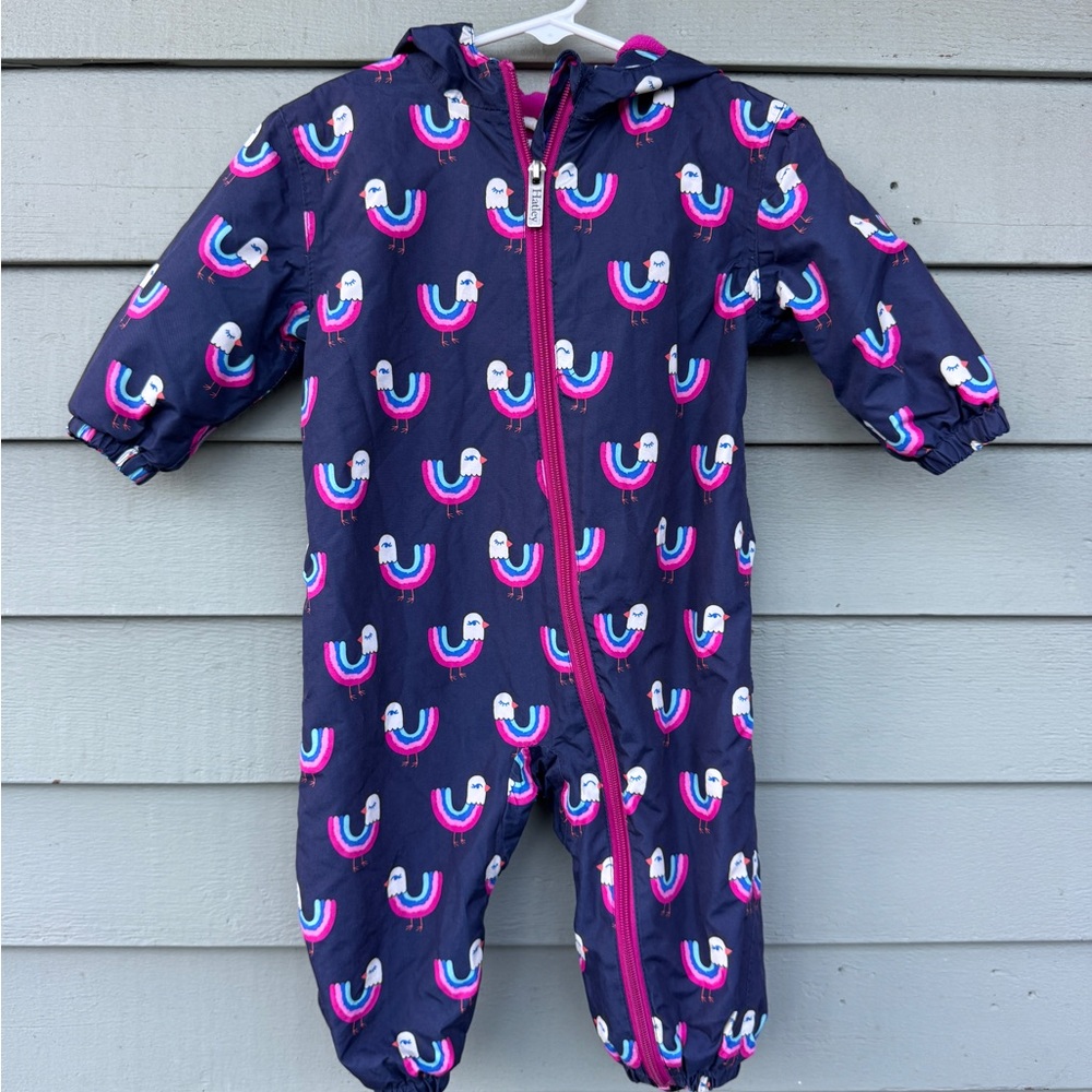 Hatley 12-18mo Pink and Navy Baby Jumpsuit